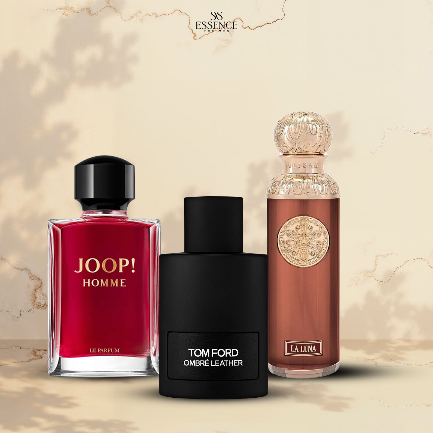 Joop Homme 100 ml + Tom Ford Ombre Leather 100 ml +Gissah La Luna 100 ml