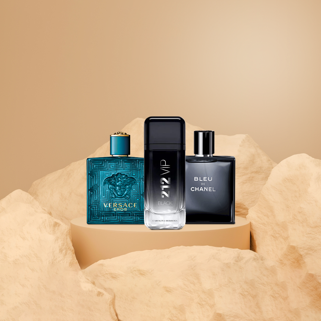بلو دي شانيل 50مل+ فرزاتشي ايروس 100مل + 100ml 212 black vip Essence For Him