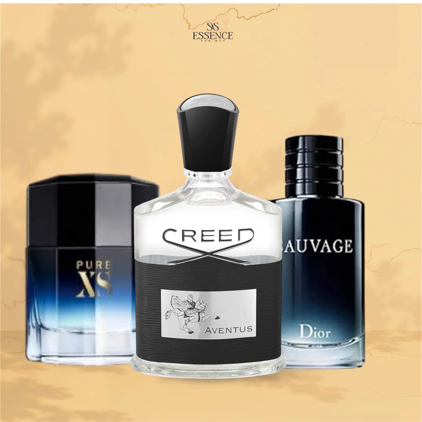 Creed Aventus 100ml + Sauvage 100 ml + Pure XS Night 100 ml