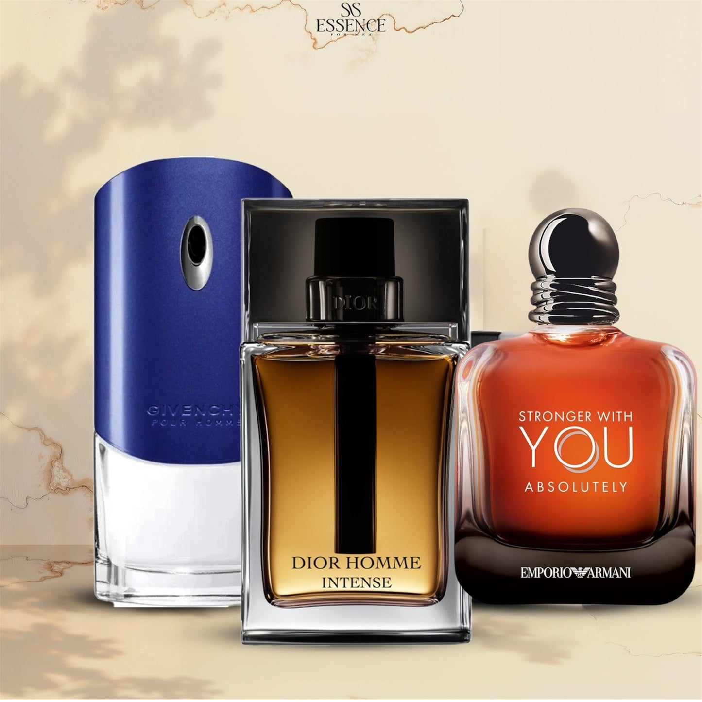 Dior Homme Intense 100 ml + Stronger With You 100 ml + Givenchy Blue 100 ml