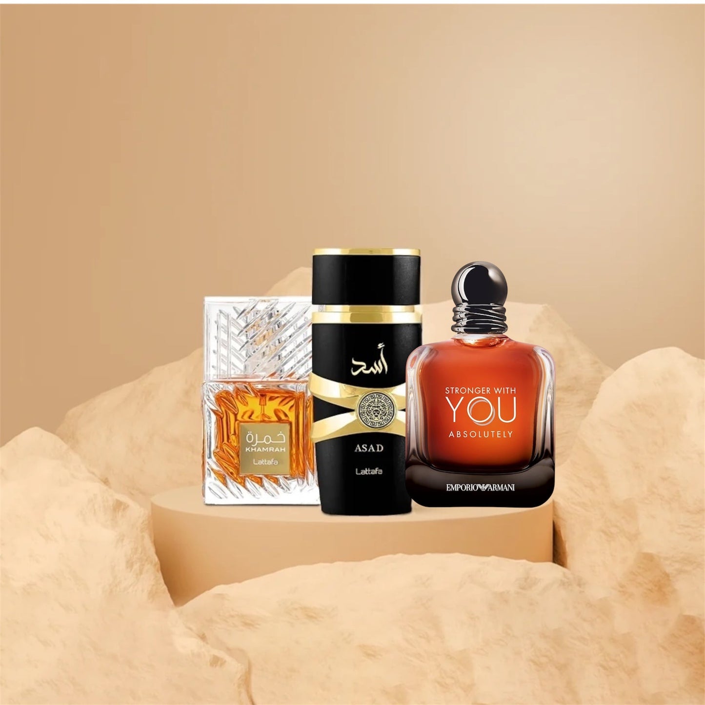 اسد ١٠٠ مل + خمرة ١٠٠ مل غطاء بلاستك + بلاك افغانووذ يو ١٠٠ مل Essence For Him