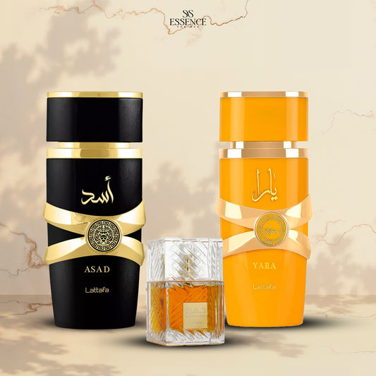 Asad 100ml + khamra 40ml + yellow yara 100ml