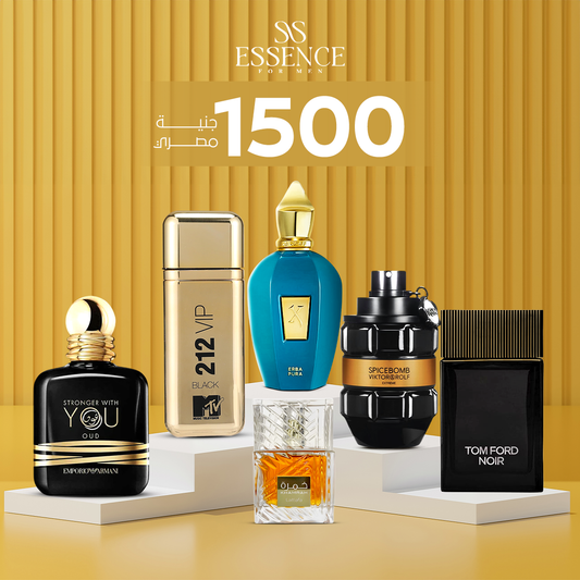 خمرة 40 ملي + زيرجوف اربابورا + سترونجر وذ يو عود + توم فورد نوار الأسود + 212 MTV + سبايس بومب | 6 عطور فاخرة