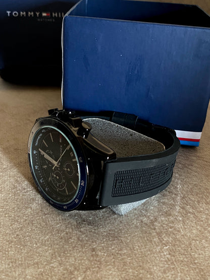 Tommy Hilfiger bank men's watch in black