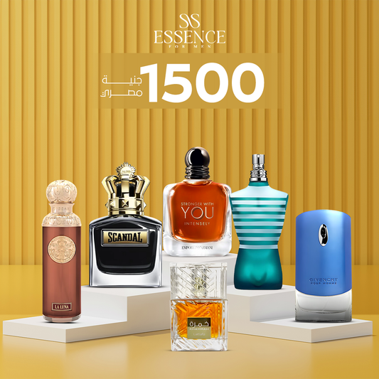 خمرة 40 ملي + قصة لونا + جيفنشي أزرق + لا ميل اخضر + سكاندال أسود + سترونجر وذ يو إنتنس | 6 عطور فاخرة