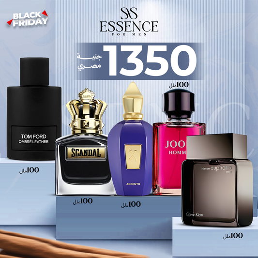 زجروف اكسنتو +ايفوريا مان انتنس+عنبر ليزر +سكاندل اسود رجالي+جوووب