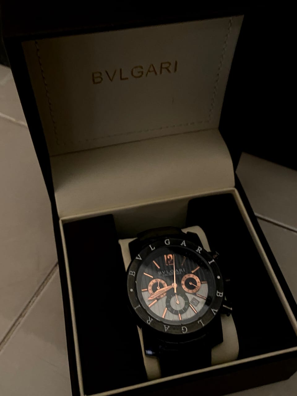 Bvlgari calibro 303 men's watch in black