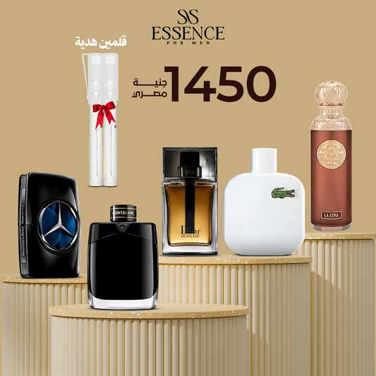 ديور أوم إنتنس+قصة لونا+لاكوست وايت+مون بلان بلاك+مرسيديس أسود