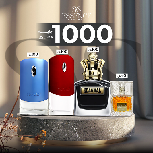 خمره 40+جيفينجي ازرق+جيفينجي احمر +سكاندل رجالي اسود