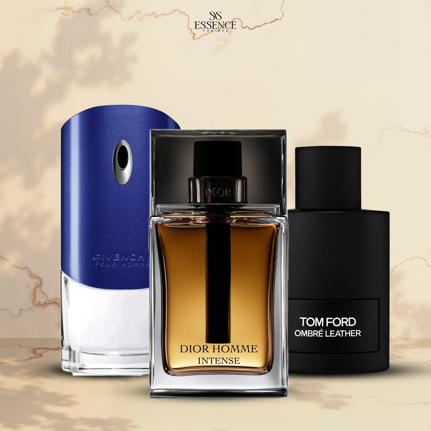 Dior Homme Intense + Tom Ford Ombre Leather + Givenchy Blue