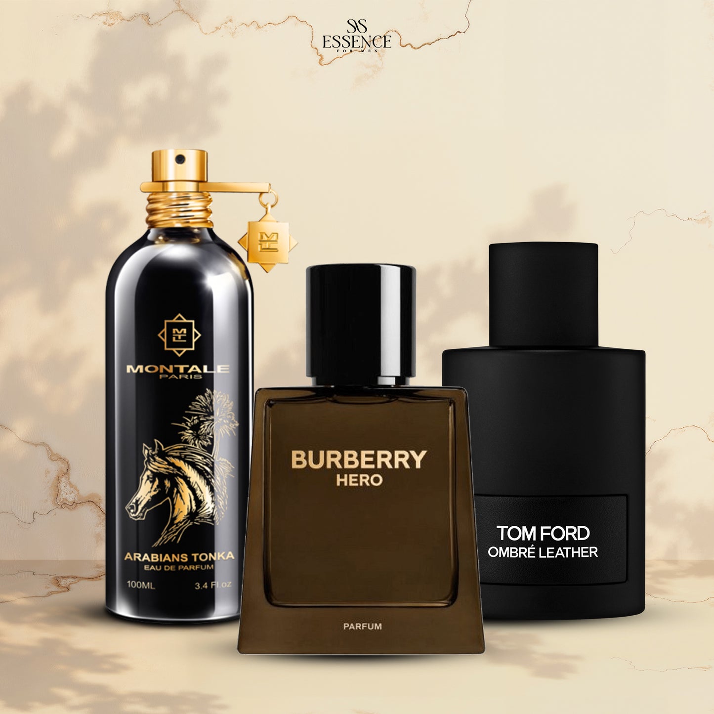 Burberry Hero + Montale + Tom Ford Ombre Leather