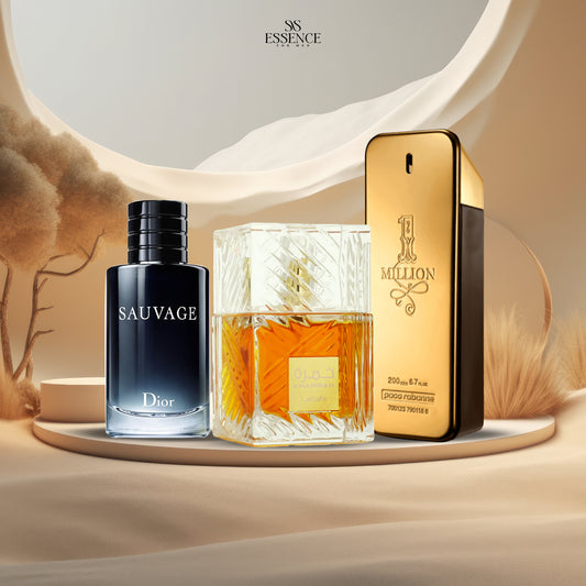 عطر خُمرة + عطر مليون+ عطر ديور سوفاج